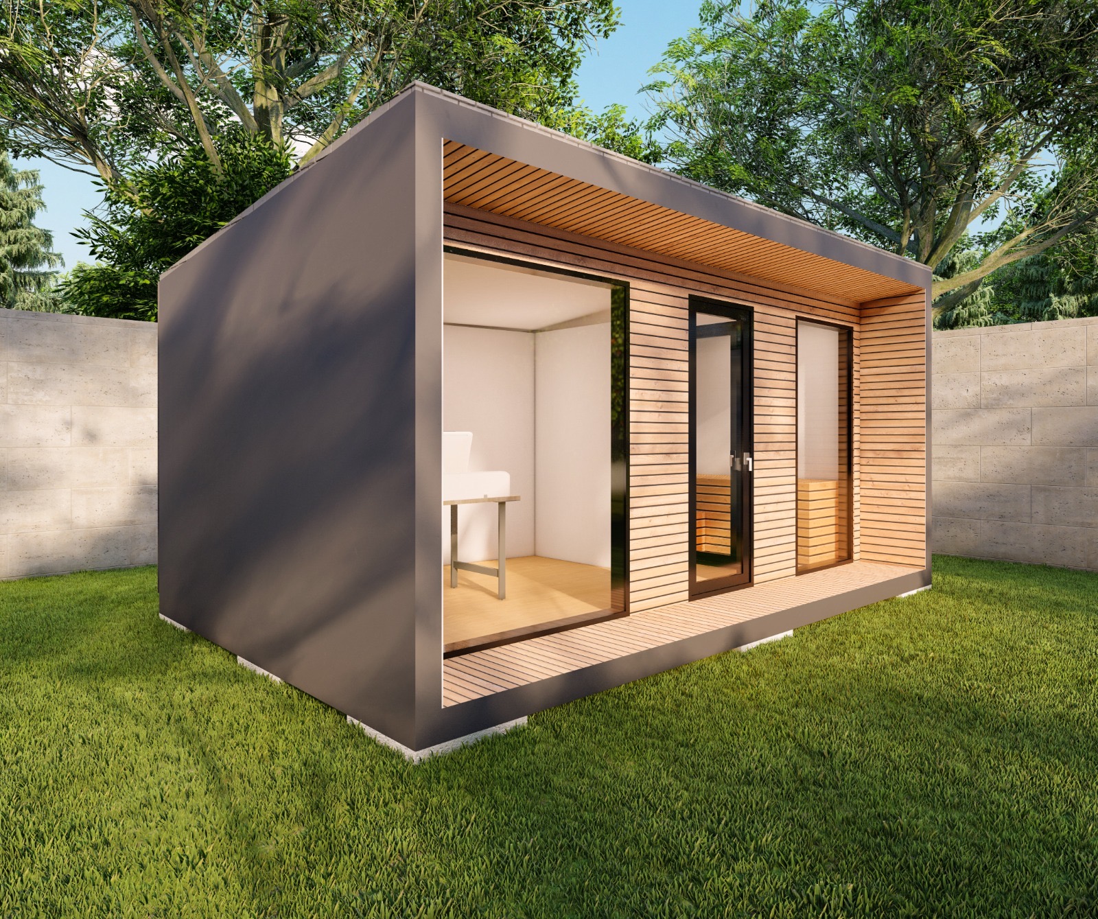 Garden office, visualisation